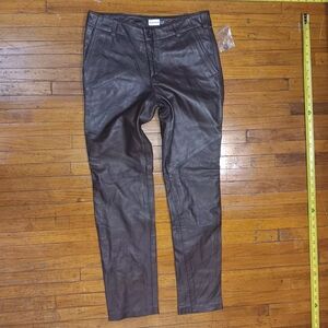 GAP Dark Brown Leather Trousers